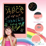 ORSEN 10” Color LCD Writing Tablet for Kids – Reusable Doodle Drawing Board with Eye-Safe Screen (Pink)