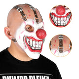 Cyclopia Killer Clown Mask – Horror Latex Sweet Tooth Mask with Black Nose & Sharp Teeth for Halloween Cosplay