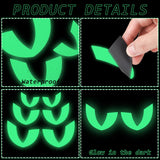 Glow-in-the-Dark Garage Door Magnets – 20 Pairs Luminous Halloween Eyes for Spooky Outdoor Decor (Waterproof & Reusable)