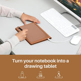 Huion Note Smart Digital Notebook – A5 Paper to App Writing System (Orange)