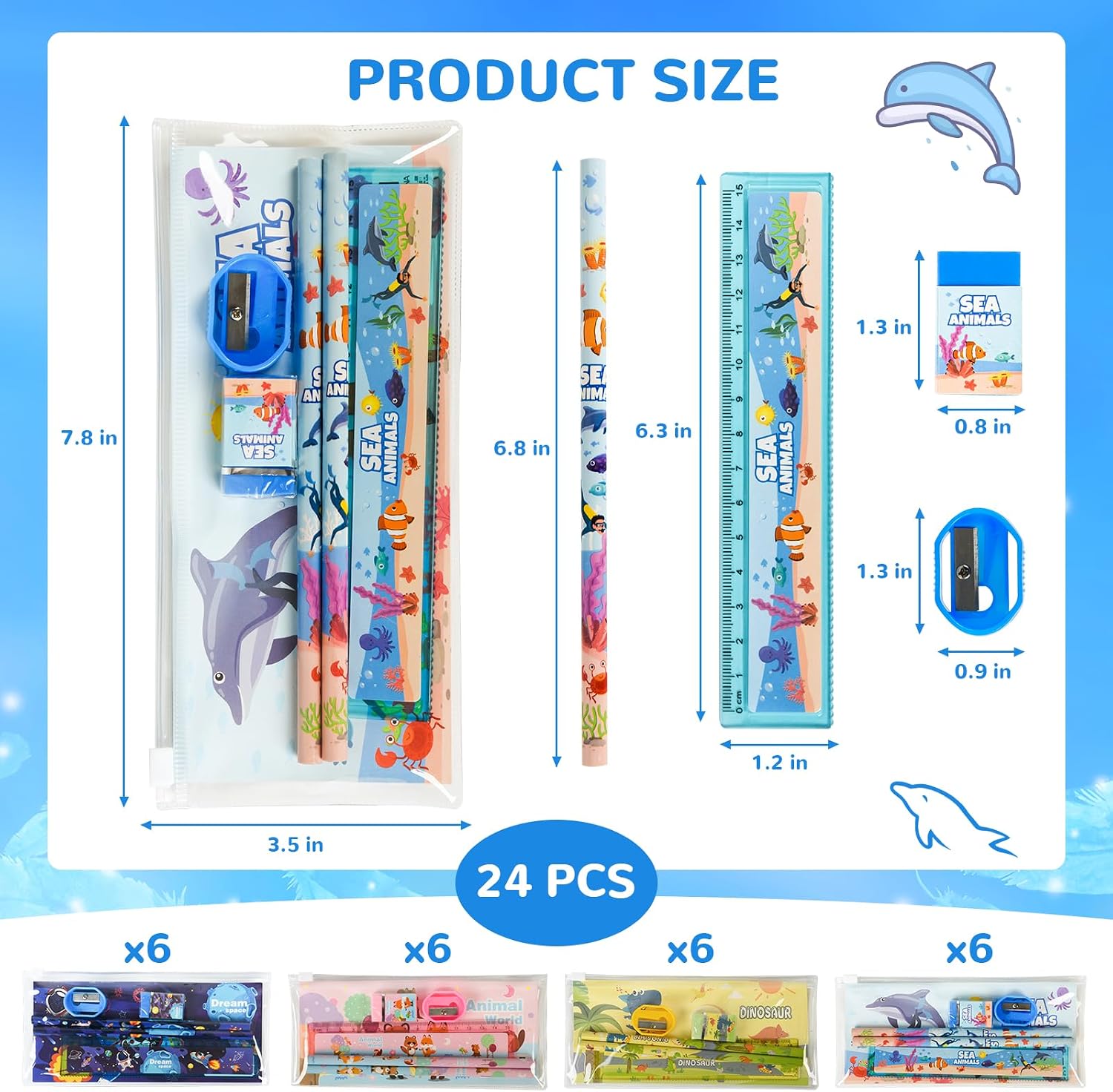 24-Pack Classroom Reward Stationery Gift Sets