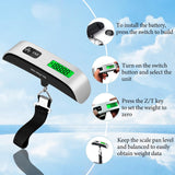 Digital Luggage Scale with LCD Display – Portable Travel Suitcase Weight Scale up to 110 lb with Backlight Screen