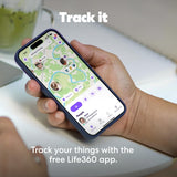 Tile Bluetooth Tracker Tag Black & White, Item Locator with 350 ft Range, SOS Alert, Life360 Compatible, Waterproof IP68, iOS & Android