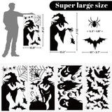 Halloween Witch Window Clings – 44 PCS Double-Sided Reusable Stickers for Glass Doors & Windows
