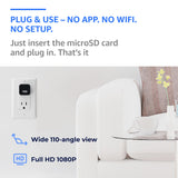 Hidden Wall Outlet Spy Camera with 1080P HD Recording, Motion Detection, 110° Wide Angle View and Continuous Power Monitoring