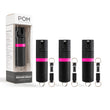 POM Premium Pepper Spray Keychain – Quick-Release OC Defense with UV Dye & Flip-Top Safety (Black Pink)
