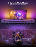 RGBIC TV Light Bars for 45–70 Inch TVs with Music Sync, Alexa Voice Control & Adjustable Mount – Black