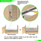 Expandable Pull-Out Cabinet Organizer – 3-Pack Heavy-Duty Slide-Out Storage Drawers (Chrome)