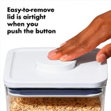 Airtight POP Food Storage Container 4.4 Qt – Stackable BPA-Free Pantry Canister (Clear)