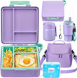 Purple 4-Piece Lunch Set with 17 oz Food Jar