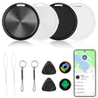 Android Bluetooth Smart Tracker Tag, Find Hub Compatible Item Locator with 100dB Alarm and Replaceable Battery