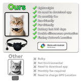 Android GPS Cat Tracker Collar Smart Bluetooth Pet Locator Waterproof Google Find My Device Compatible