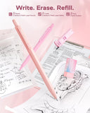 Pink Aesthetic School Supplies Kit with Organizer