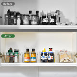 Transparent Acrylic Storage Bins with Handles – Stackable Pantry & Home Organizer