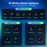 4-in-1 Galaxy Star Projector with Bluetooth Speaker – 15 Colors Aurora Night Light & White Noise Machine