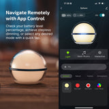 Mini RGB Sphere Desk Lamp – App Controlled 360° Night Light with Music Sync & Timer