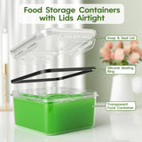 Food Storage Containers with Lids – 36-Piece BPA-Free Leakproof Stackable Meal Prep Set