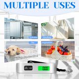 Digital Luggage Scale with LCD Display – Portable Travel Suitcase Weight Scale up to 110 lb with Backlight Screen