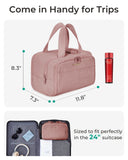 Large Travel Toiletry Bag for Women – Puffy Cosmetic Organizer with Multiple Compartments