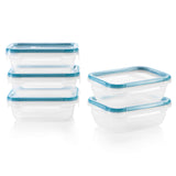 5-Pack Airtight Meal Prep Containers – 3-Cup BPA-Free Plastic Food Storage with Write & Erase Lids (White)