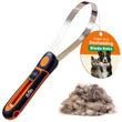 GoPets Professional Deshedding Blade Rake with Adjustable Stainless Steel Comb, Undercoat Grooming Tool for Dogs and Cats