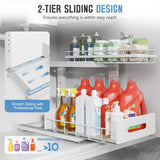 WAKISA Transparent 3-Tier Pull-Out Organizer – Modular Clear Storage Drawers with Adjustable Dividers