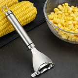Stainless Steel Corn Peeler Tool – Sharp Serrated Blade Corn Kernel Stripper