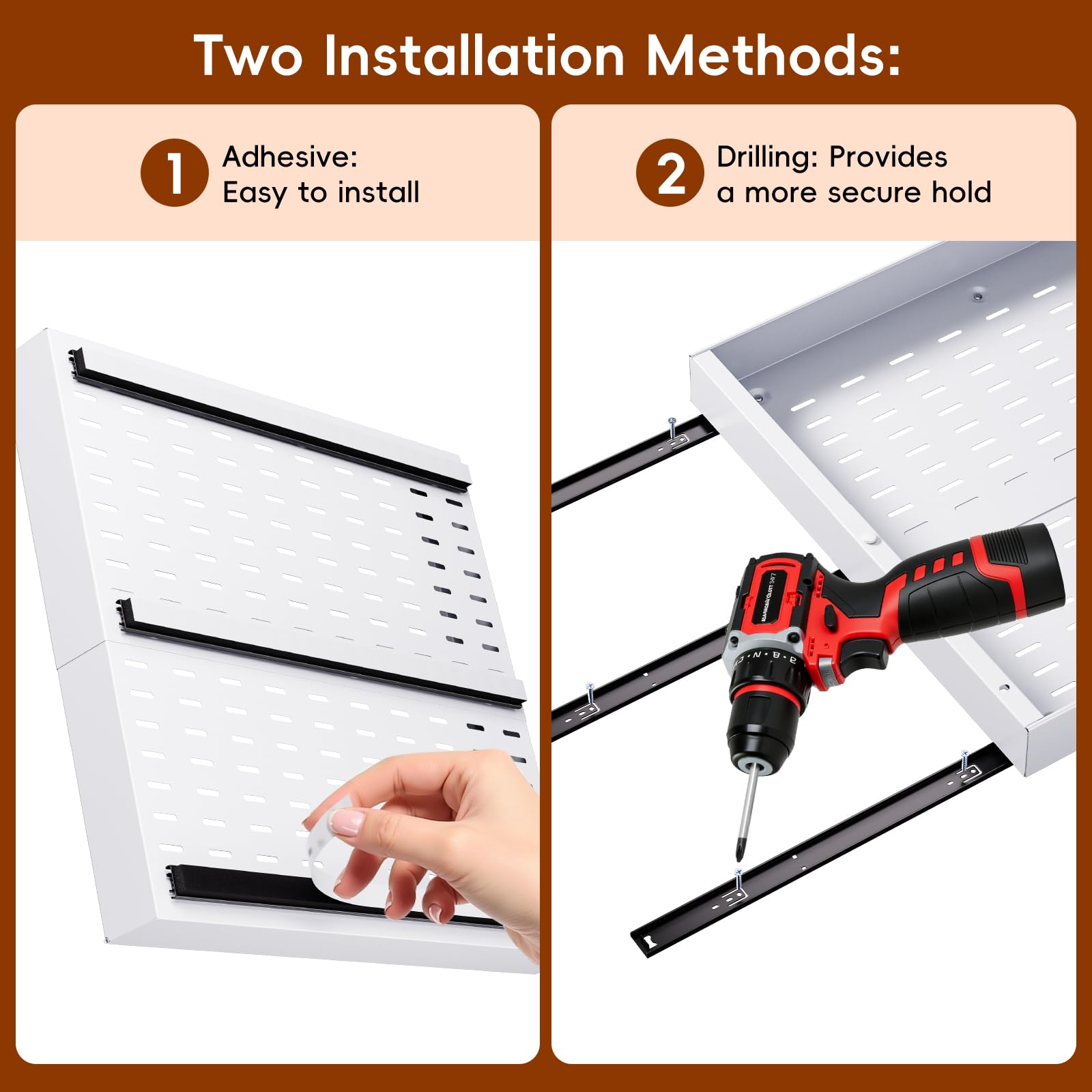 Onedream Adjustable Pull-Out Cabinet Organizer – 2 Pack Slide-Out Drawers (White)