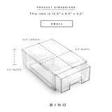 BINO Clear Stackable Storage Drawers – Space-Saving Pantry, Fridge & Home Organizer