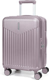 Purple 20-Inch Expandable Hardshell Carry-On with TSA