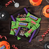 Ghoulish Green Halloween Candy Mix – 50PCS SNICKERS, TWIX & M&M’s Assorted Chocolates 🍫💚 Spooky Limited Edition