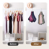 24-Capacity Tank Top & Bra Organizer Hanger – Rotating Metal Closet Hanger (Silver)