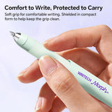 2-Pack Extendable 0.7 mm Black Gel Pens with Refills
