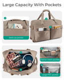 Bagsmart 42L Rolling Duffle Bag with Wheels & Wet Pocket – Airline Approved Carry-On, Pink