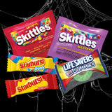 STARBURST, SKITTLES & LIFE SAVERS Halloween Variety Bag – 315PCS Fruity Candy Mega Mix 🍓🍋🍇 Perfect for Parties & Trick-or-Treat 🎃