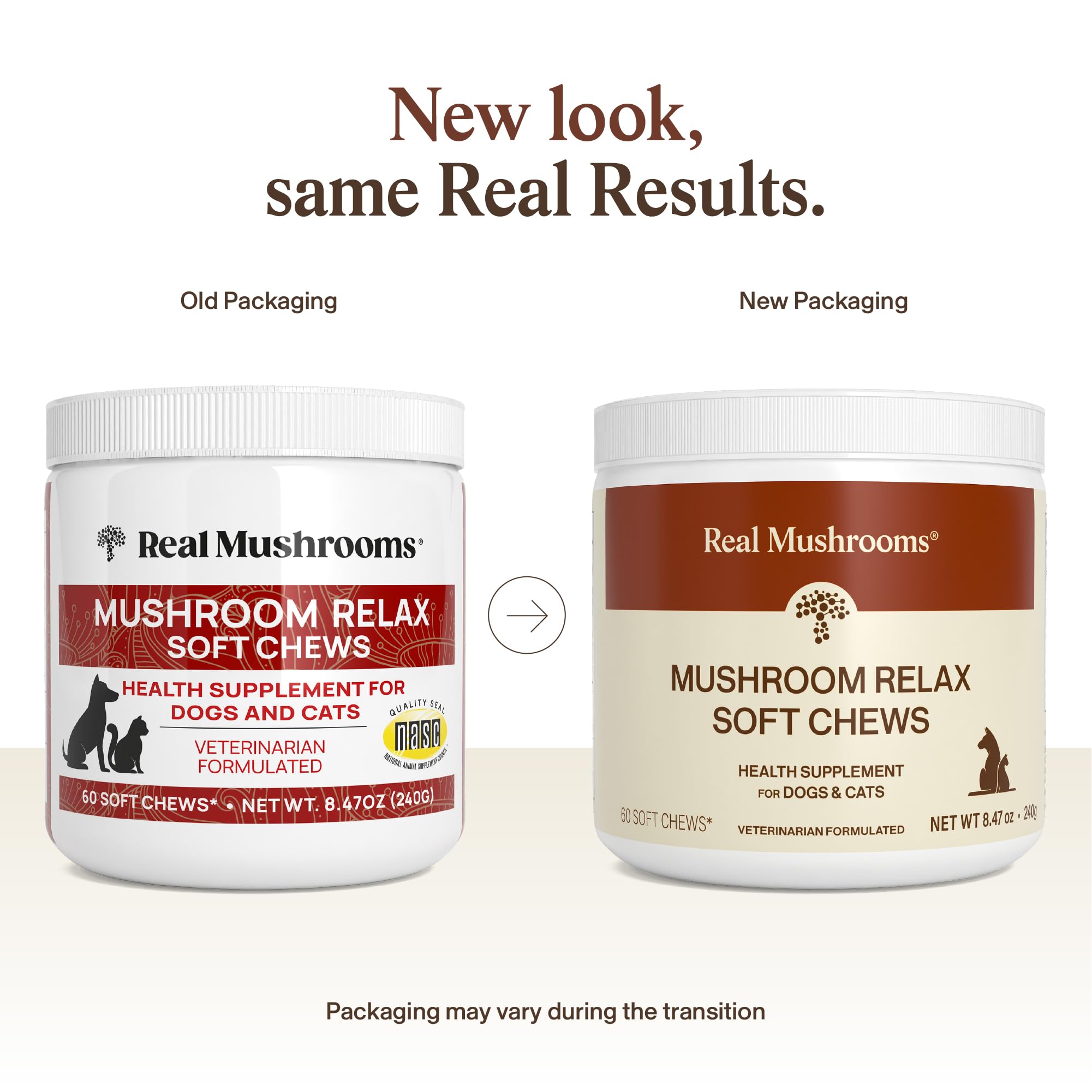 Natural Calming Chews for Dogs & Cats with Reishi & Lion’s Mane – Plant-Based Mood Support & Immune Health Supplement (Vegan Formula)
