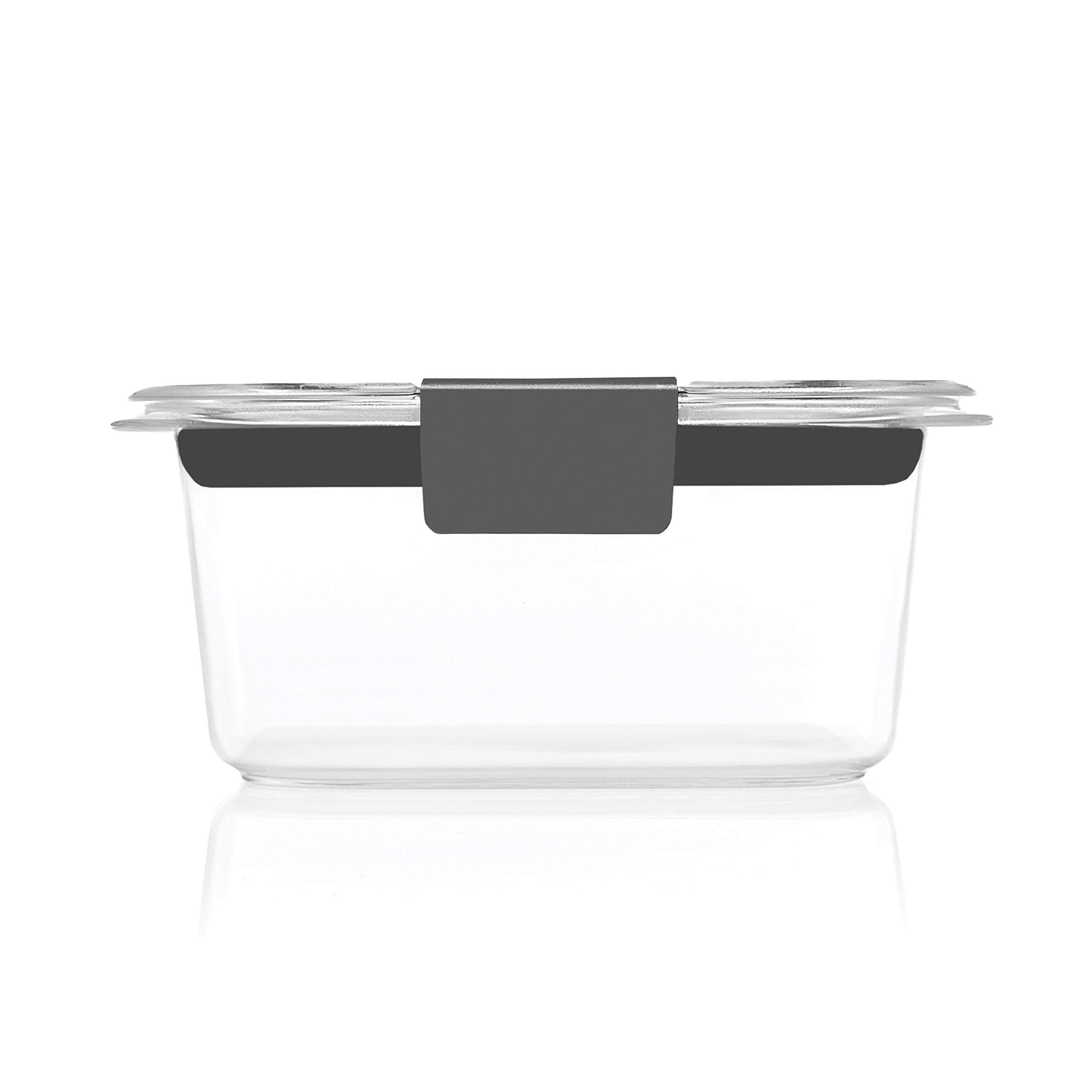 Brilliance Tritan Food Storage Containers – Leak-Proof Airtight Stackable Set (Clear, 5 Containers)