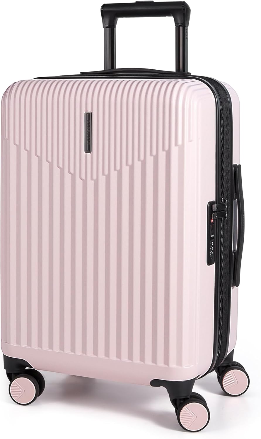 Purple 20-Inch Expandable Hardshell Carry-On with TSA
