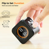 EOOCOO Visual Pomodoro Timer Cube with Gravity Flip, LED Progress Display & USB-C Rechargeable Design – Black
