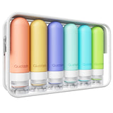 6 Pack Leakproof Travel Bottles – TSA Approved Refillable Silicone Toiletry Containers (3oz)