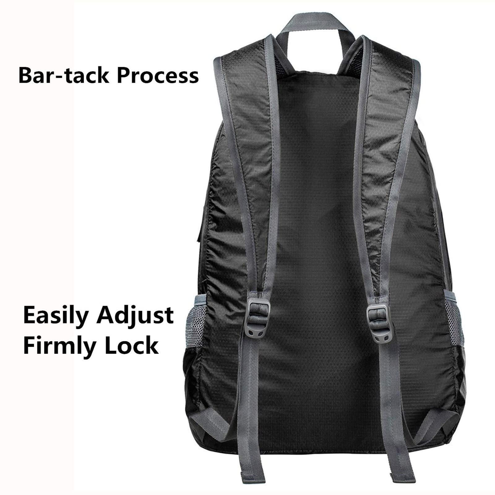 G4Free 20L Ultra Lightweight Packable Backpack – Foldable Travel & Hiking Daypack for Men & Women – Black