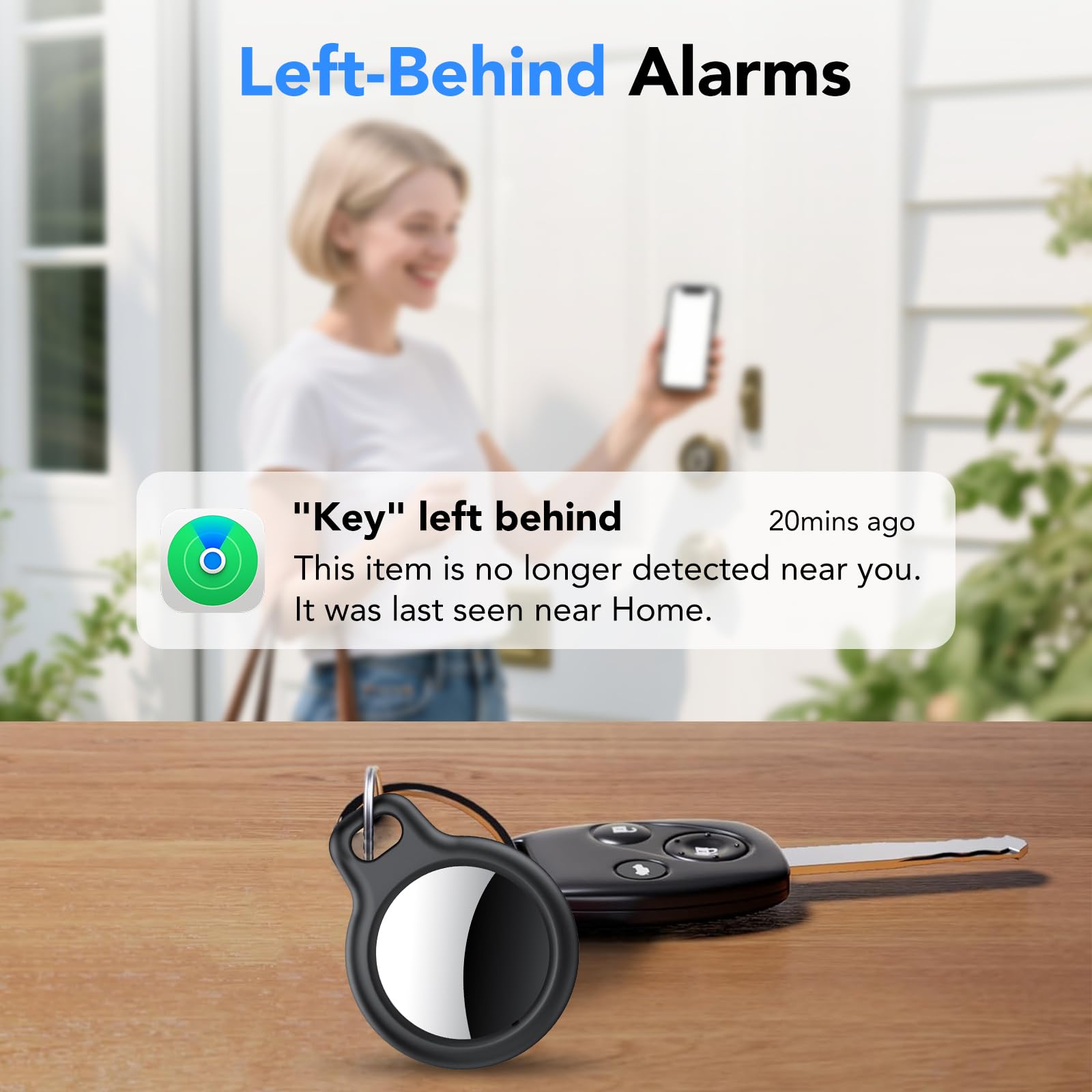 Air Tracker Tag 4 Pack, Apple Find My Compatible Bluetooth Tracker with IP68 Waterproof Design and Magnetic Mount
