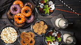 Halloween Party Supplies Set – 89 Pcs Black Spider Web Plates, Cups, Napkins & Tablecloth for Spooky Celebrations