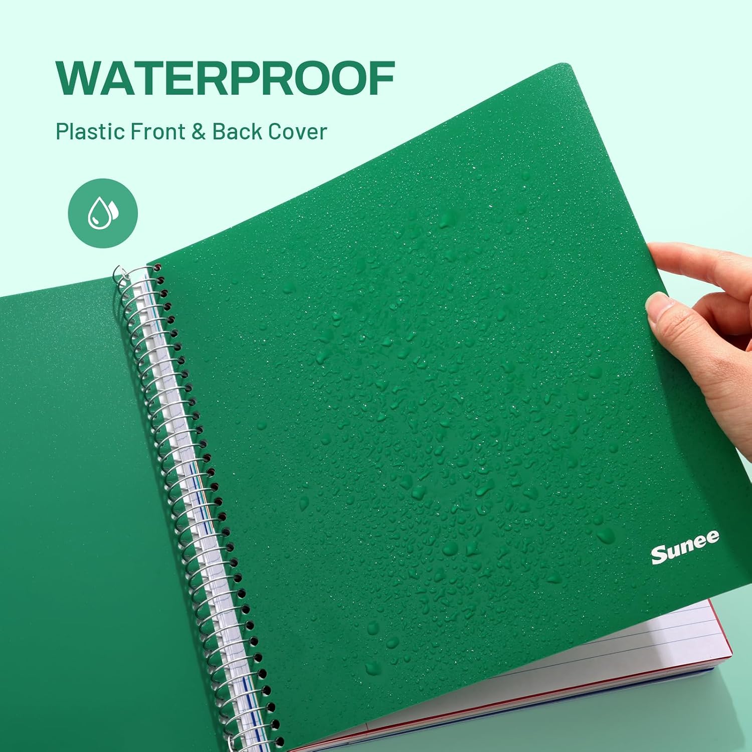 All-in-One Study Notebook with 5 Pocket Dividers, 400 College Ruled Pages and Binder-Ready Sheets