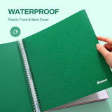 All-in-One Study Notebook with 5 Pocket Dividers, 400 College Ruled Pages and Binder-Ready Sheets