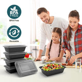 50-Pack Meal Prep Containers with Airtight Lids – 24oz Reusable Food Storage Boxes for Weekly Meal Planning