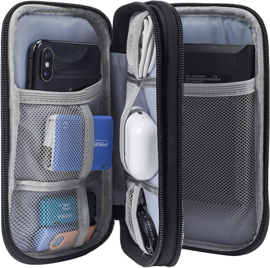 Electronics Organizer Case – Waterproof Travel Cable & Gadget Storage Bag