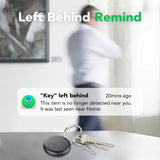 Apple Find My Bluetooth Tracker 4-Pack, Smart Key Finder and Luggage Locator with IP67 Waterproof and Replaceable Battery