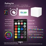 4” Rechargeable RGB LED Cube Night Light – Child-Friendly Waterproof Color Changing Mood Lamp