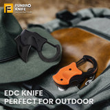 Mini Pocket Knife Keychain Folding Box Cutter – Stainless Steel EDC Knife for Camping, Hiking & Everyday Carry